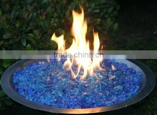 1/4 Crystal Gold Reflective Fire Pit Glass Decorative Glass Broken Glass photo-3