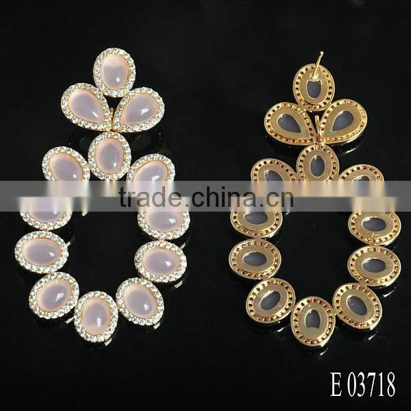 Drop Style Natural Stone Earrings Top Quality Semi Precious Stone Jewelry photo-3