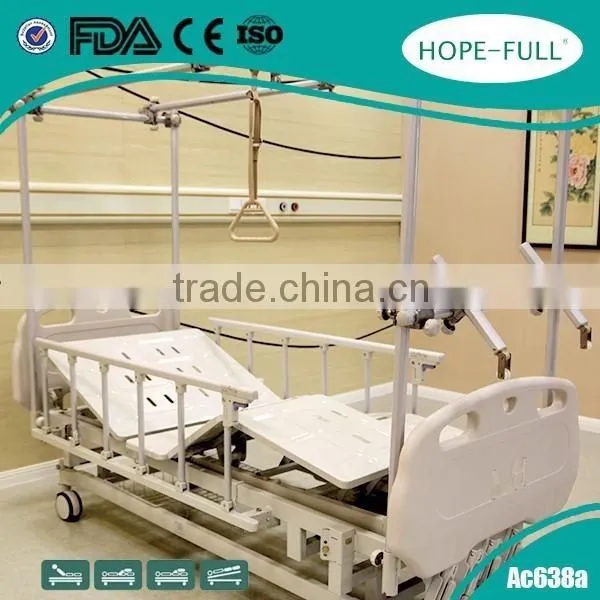 Professional Hospital Bed With Central Braking Padel photo-6