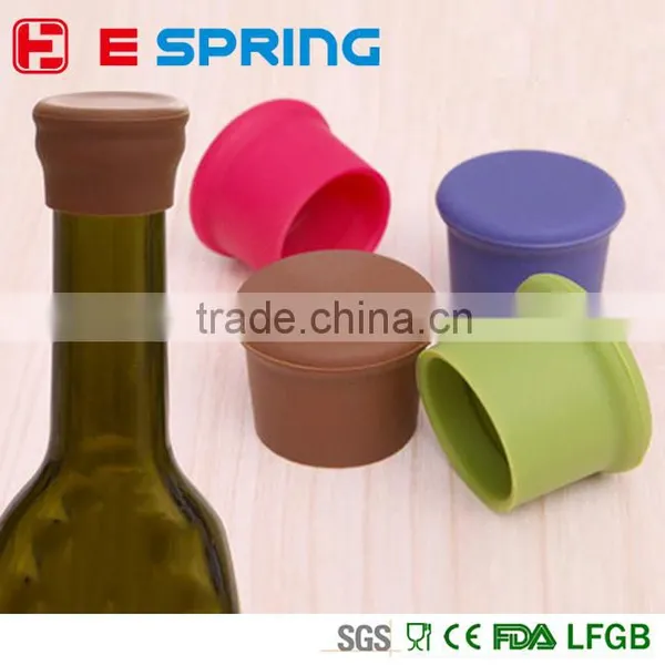 Wholesale Soft Bottle Cork With Customer Logo Silicone Bottle Stopper