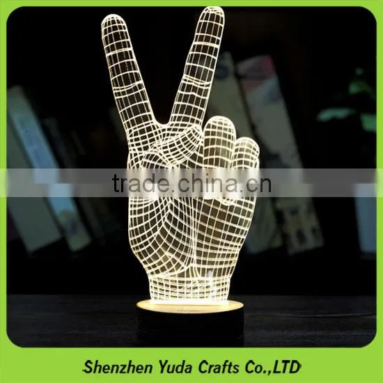 We Do All Kinds Of Small Night Light Acrylic Desktop Lamp With Touch Switch Base photo-3