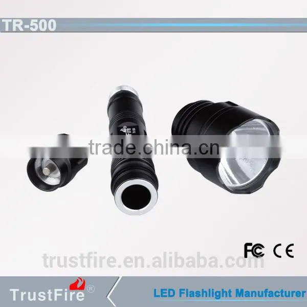TrustFire 500lm TR-500 One XML-T6 Police Security Flashlight With 18650 Battery photo-4