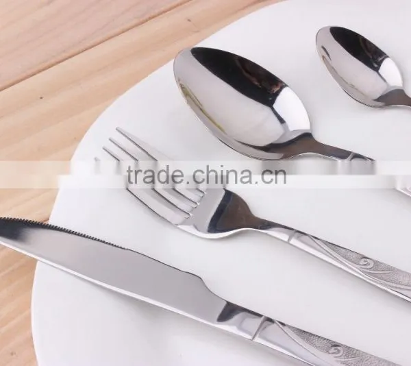 Embossed Stainless Steel Cutlery Set(KX-S150) photo-4
