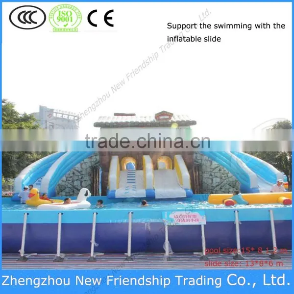 China Pvc Tarps Fabric Support Swimming Pool With High Quality photo-5