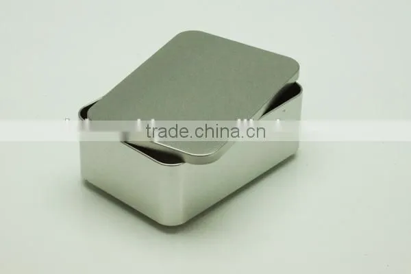 Silver Rectangular Tea Tin Plain/tea Tin photo-5