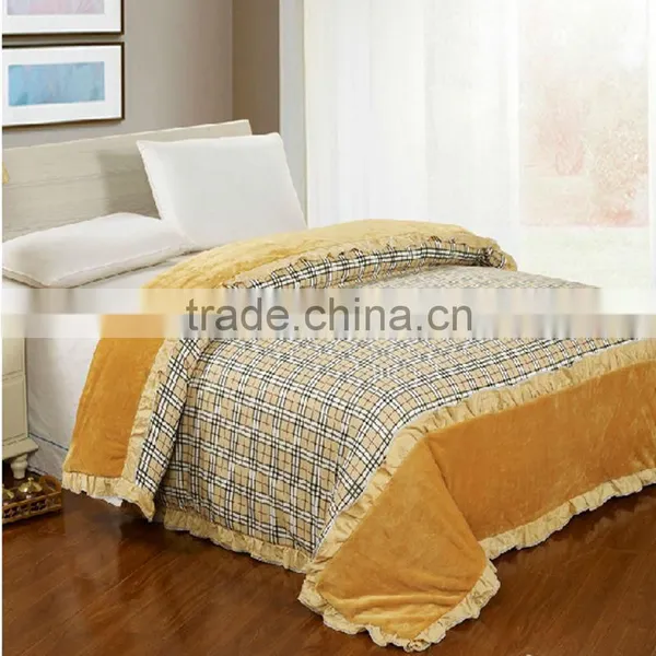 Double Bed Designs Silk Quilt for Bed Handcrafted Quilt