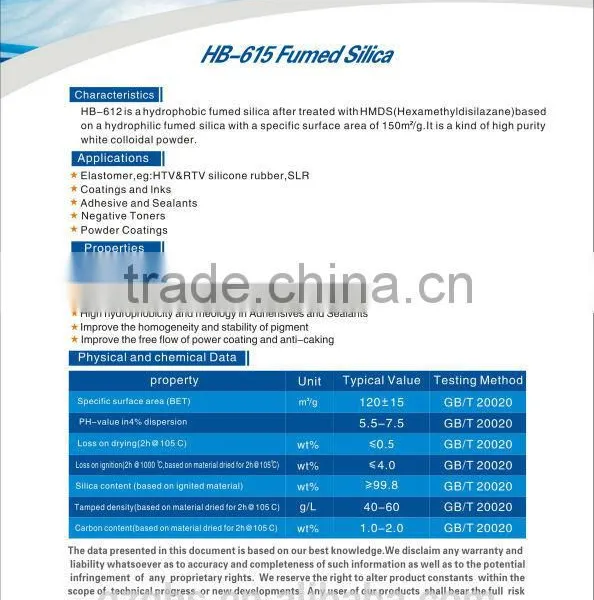 FUMED SILICA Powder for Toner Silicone Rubber photo-2