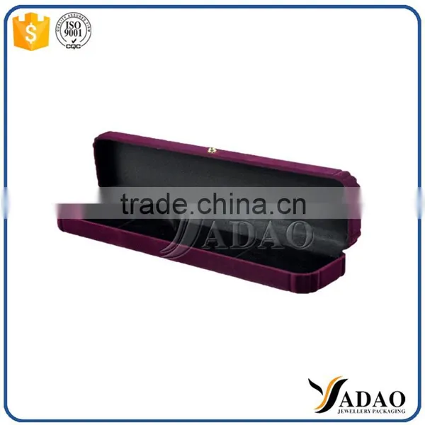 Customized Various Style Purple Velvet Jewelry Ring Packaging Boxes photo-6