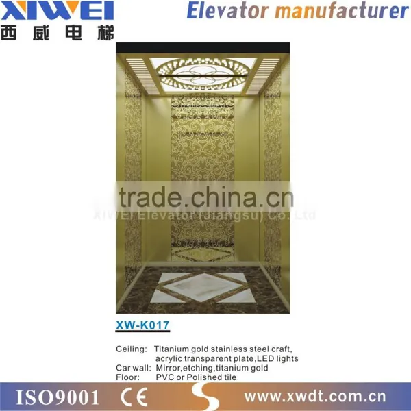XIWEI Luxury Sight-seeing/Panoramic Glass Home Elevator , Villa Elevator Cheap Price From China Factory photo-2