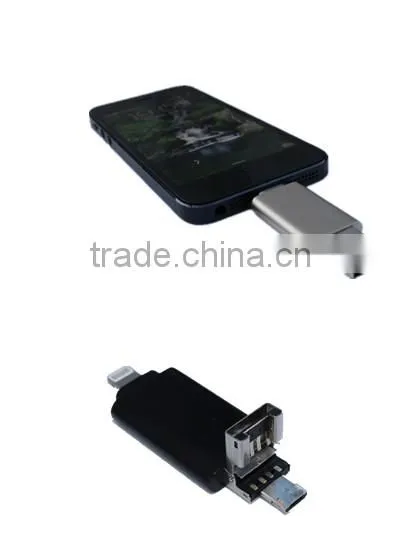 Paypal Acceptable Custom Logo 3 in 1 Usb Flash Drive u Disk for Mobile and Computer photo-4