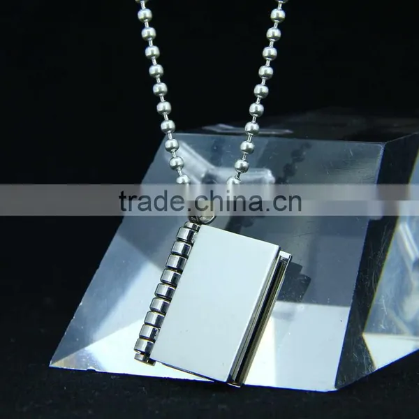 Stainless Steel Book Pendants New Design photo-5