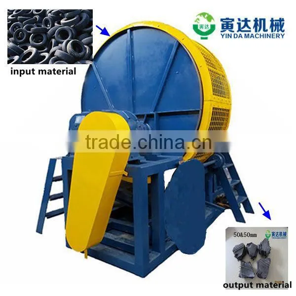 Factory Price Tires Recycling Shredder Machine / Tire Shredder + Crusher