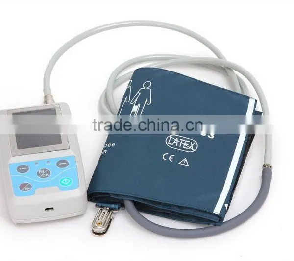 Color Big LCD Ambulatory Blood Pressure Monitor +SPO2 ABPM3-Shelly photo-2