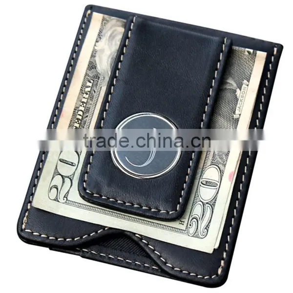 Wholesale Men's Leather Wallet RFID Blocking Card Holder American Anti-scan Card Package Money Clip photo-3