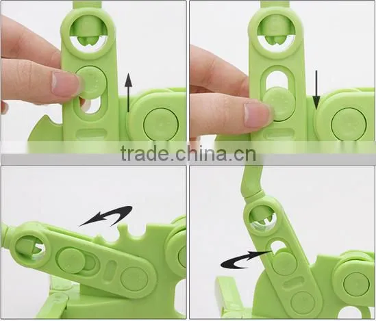 Plastic Rotatable Foldable Over The Door Clothes Hanger Holder Clothes Drying Rack photo-6