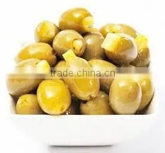 Stuffed Green Olives With Lemon. Top Quality 100% Tunisian Olives.Stuffed Olives With Lemon, Table Olives. 370 ml Glass Jar photo-3