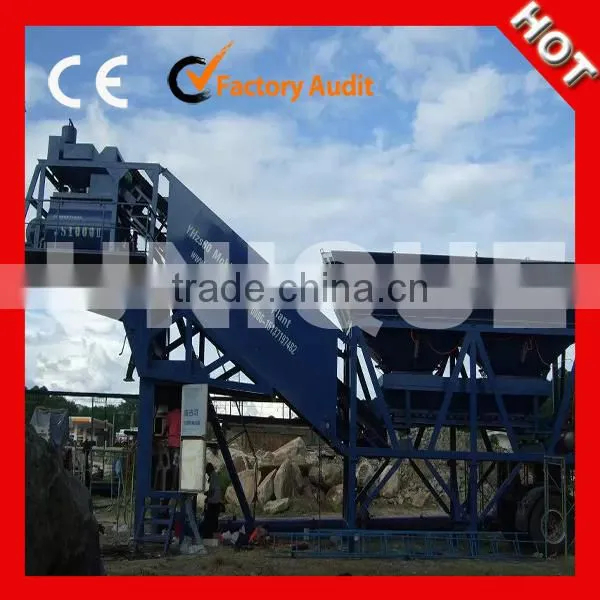 HZS60 Precast Concrete Batching Plant for Sale With 4 Hoppers