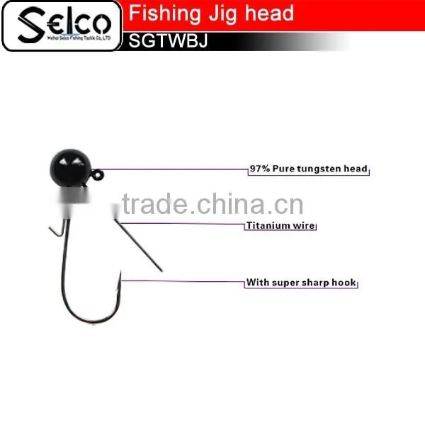 Football Head Kmucutie Wholesale Tungsten Jig Head for Bass photo-5