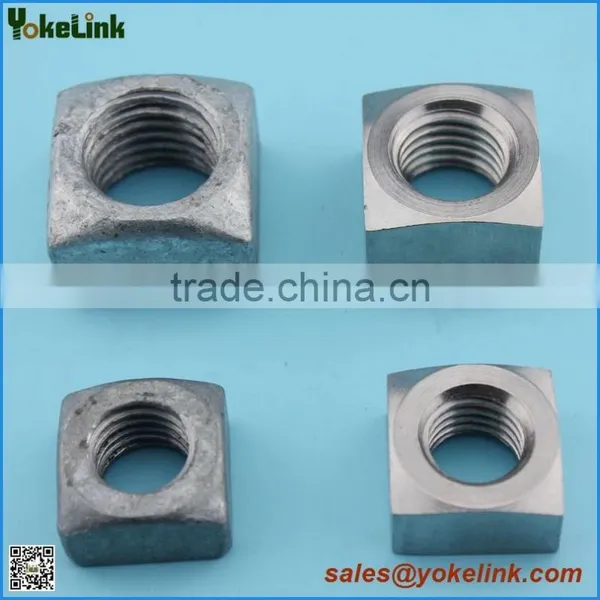 ANSI C135.1 Hot Dip Galvanized Square Nuts for Fastener photo-2