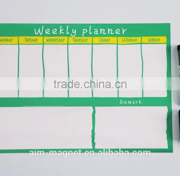 Magnetic Calendar Weekly Planner Reward Chart Schedule Organized Dry Erase Magnet for Kids photo-5