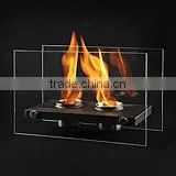 Indoor Glass Fireplace With Crushed Glass, Gel Fuel Glass Fireplace photo-3