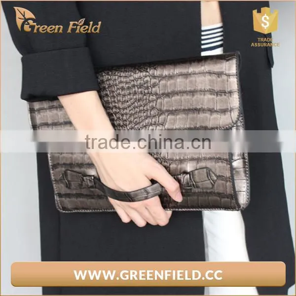 Full Grain Genuine Leather Clutch Bag Women Ladies Clutch Purse photo-2