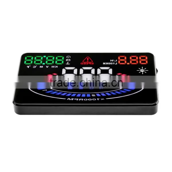 OBD2 Car Multi-color New HUD Head Up Display System 5.5 Inch HUD E300 Display Local Time photo-5
