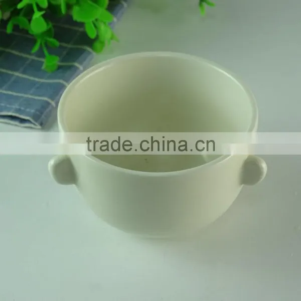 Chaozhou Supplier Stocked White Ceram Bowls With Flower Decal Household Bowls photo-2