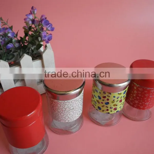 Kithchen Use High-end Glass Spice Jar With Sifter Covers Lid photo-4