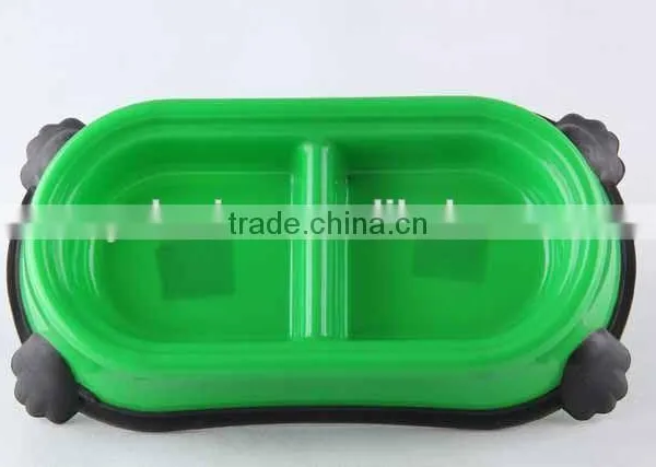 New Design Plastic Slip-resistant Oval Pet Bowl With Rubber Bottom/dog Bowl photo-6