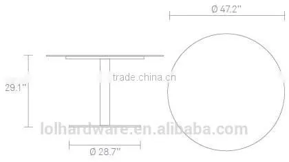 2015 New Aluminum Frame Modern Coffee Table photo-2
