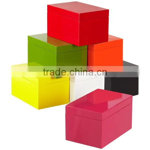Colorful Shiny Lacquer Jewelry Box photo-3