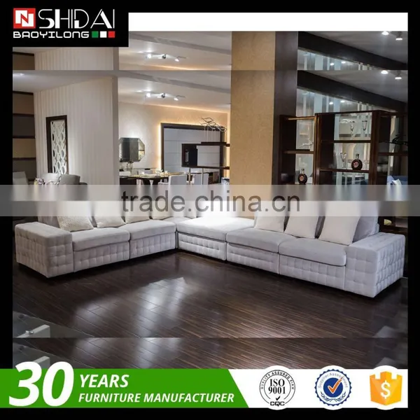 Contemporary Grey Fabric Sectional Sofa w Chaise and Pillows Modern Design Couch G1126 photo-6