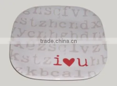 HOT Heart Melamine Dish Dinner photo-2