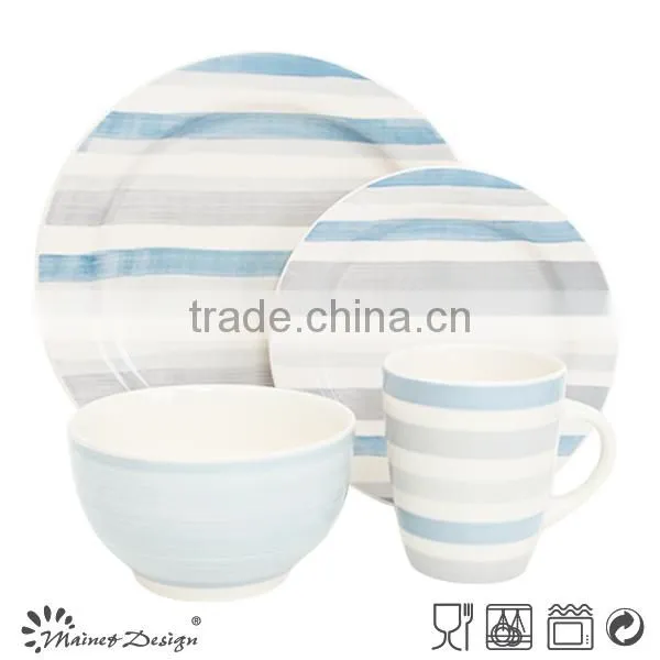 Ceramic Stoneware Hand Painting Color Circle Dinnerware Set photo-5