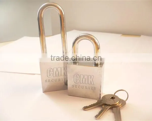 Wholesale Solid Square Stainless Steel Padlock With Chromed Finish and Hardened Steel Shackle photo-4