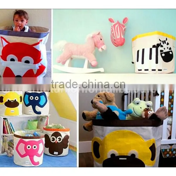 Hot Sale Fabric Storage Basket With Lovely Animual Printing ,you Can Put Toys ,dirty Clothes and so on as Sundiries Storage Bag photo-5