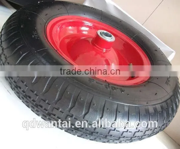 Trolley Wheelbarrow Wheel PU Wheel Solid Rubber Wheel photo-3