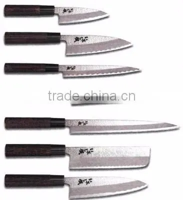 Японский набор кухонных ножей из молибдена. Пекинские ножи Santoku photo-4