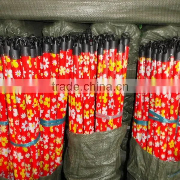 PVC Coated Wooden Cleaning Broom Stick photo-6