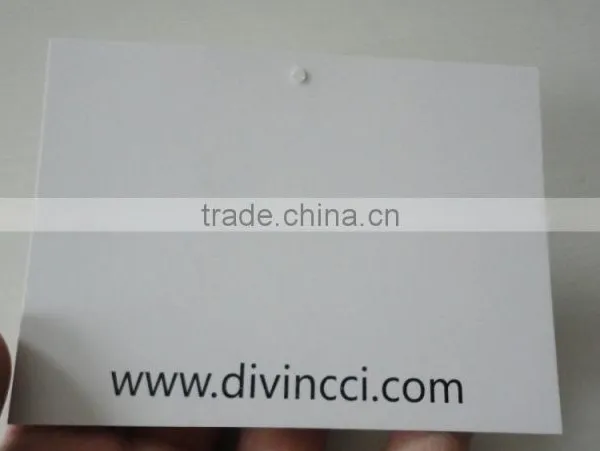 2016 Hot Sale High Quality Customized Cheap Coated Paper Hang Tags Swing Tags photo-3