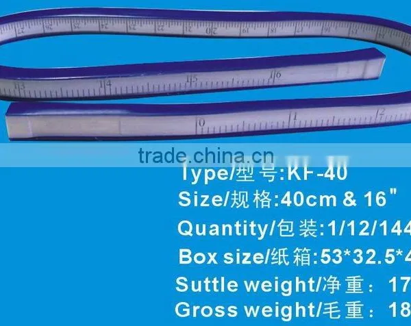 Kearing Measuring Tape 40cm Length Flexible Curve Rulers 2 Regular Colors Can Customize #KF40 photo-6