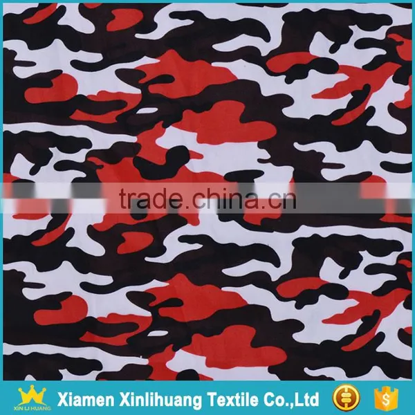 New Style 100 Polyester Red Camo Printed Gabardine Fabric for Outdoor Work Clothing photo-5
