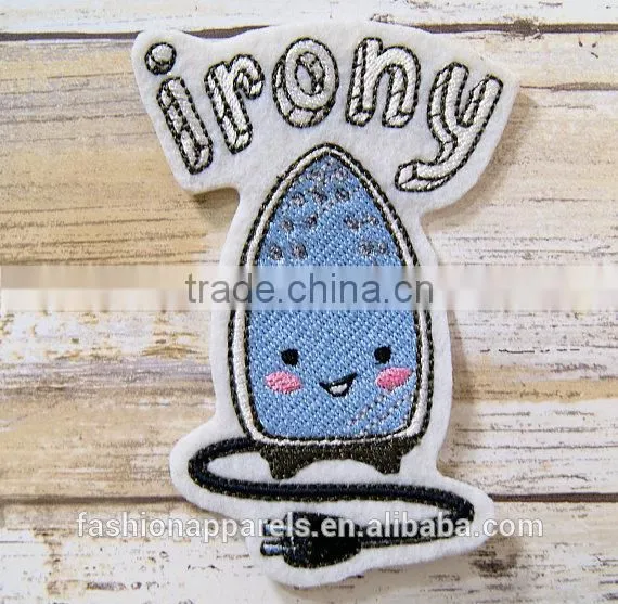 Custom High Quality Embroidered Small Patch for Clothes Embroidery Patch Made in China Choose Size/color photo-5