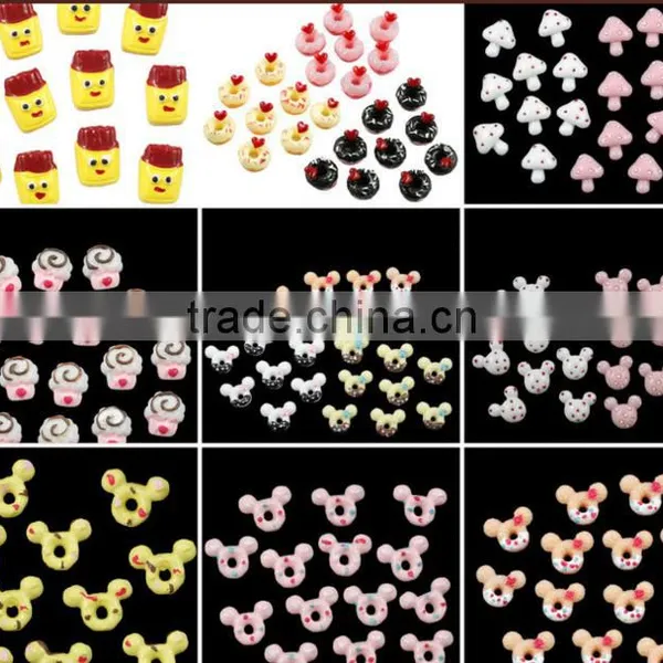 Diy Colorful Star Moon Heart Small Resin Charms for Cell Phone Decorations photo-3
