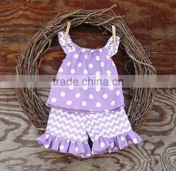 Fancy Chevron Swimsuit Pink Clothing Set Polka Dot Strapes Girl Summer Swim Wear photo-4
