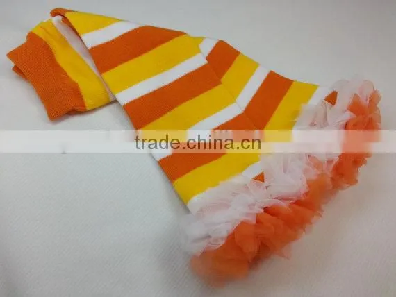 Cute Baby Ruffle Leg Warmers Kids Handmade Pink Leg Warmers photo-5
