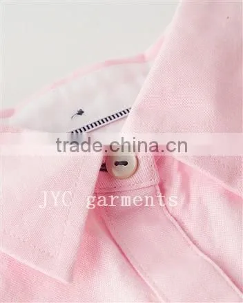 French Cuff Long Cotton Shirts for Girls photo-6