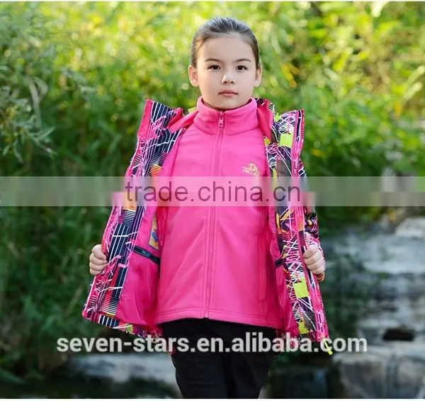2017 3 in 1 Colorful Polyester Kids Varsity Jacket photo-5