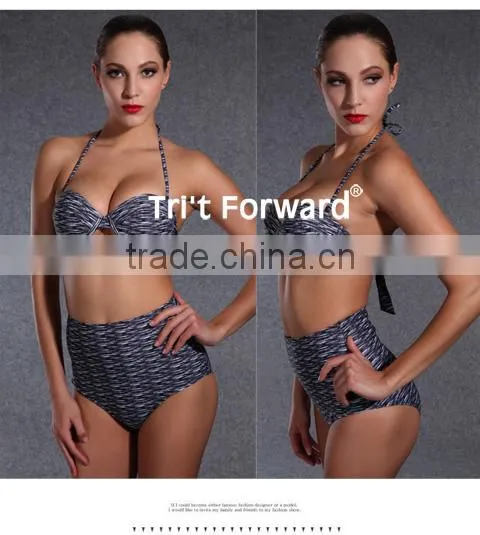 2016 Swimwear OEM Unique Design Young Girl Sexy Eyeball-catching Bikini photo-3